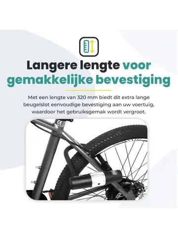 Voltano beugelslot ART4 met framehouder