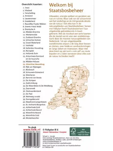 Falk Wandelkaart SBB 25 Utrechtse Heuvelrug