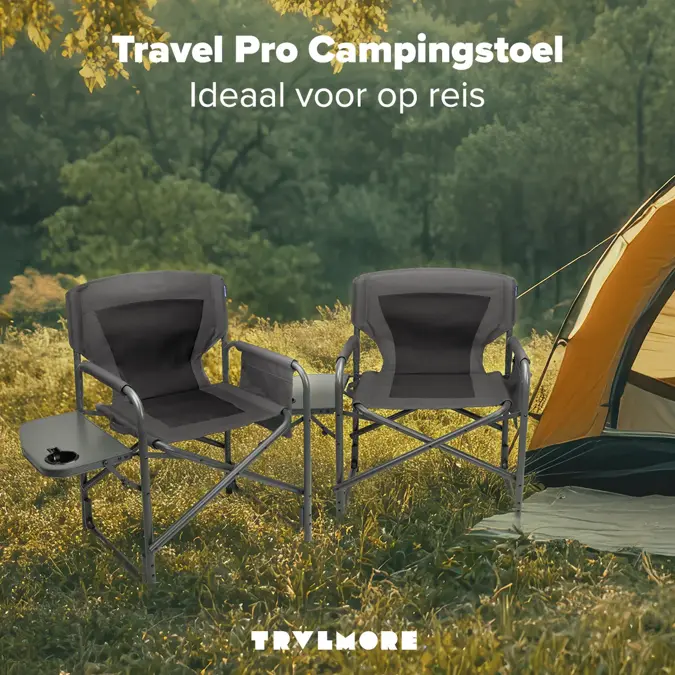 TRVLMORE Campingstoelen 2 Stuks