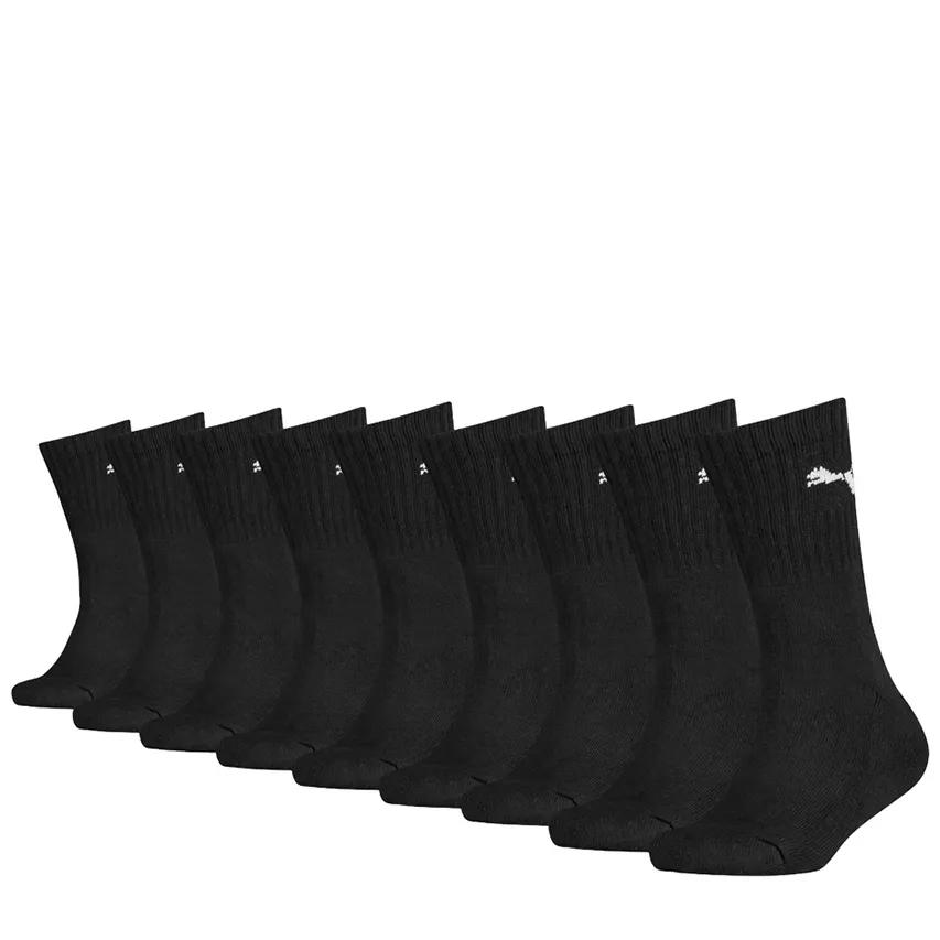 Puma    9-Pack Sportsokken  Kinderen  Zwart