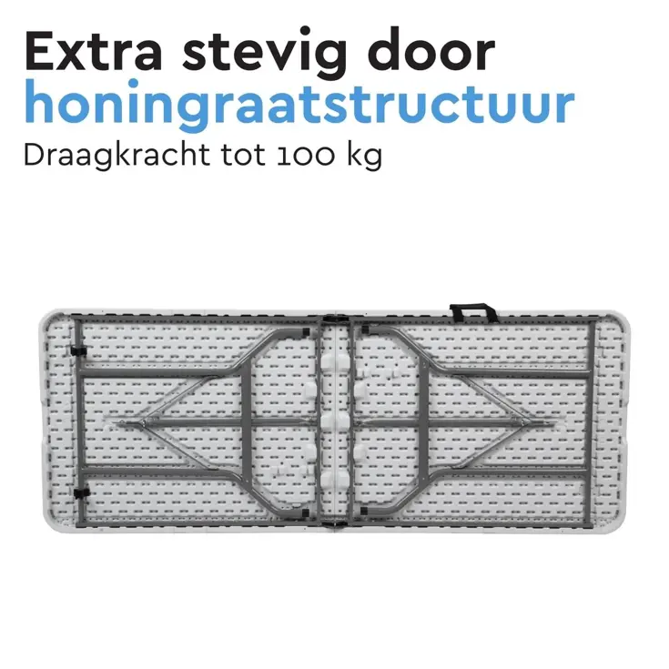 BRASQ Inklapbare Vouwtafel - 180x70x74cm