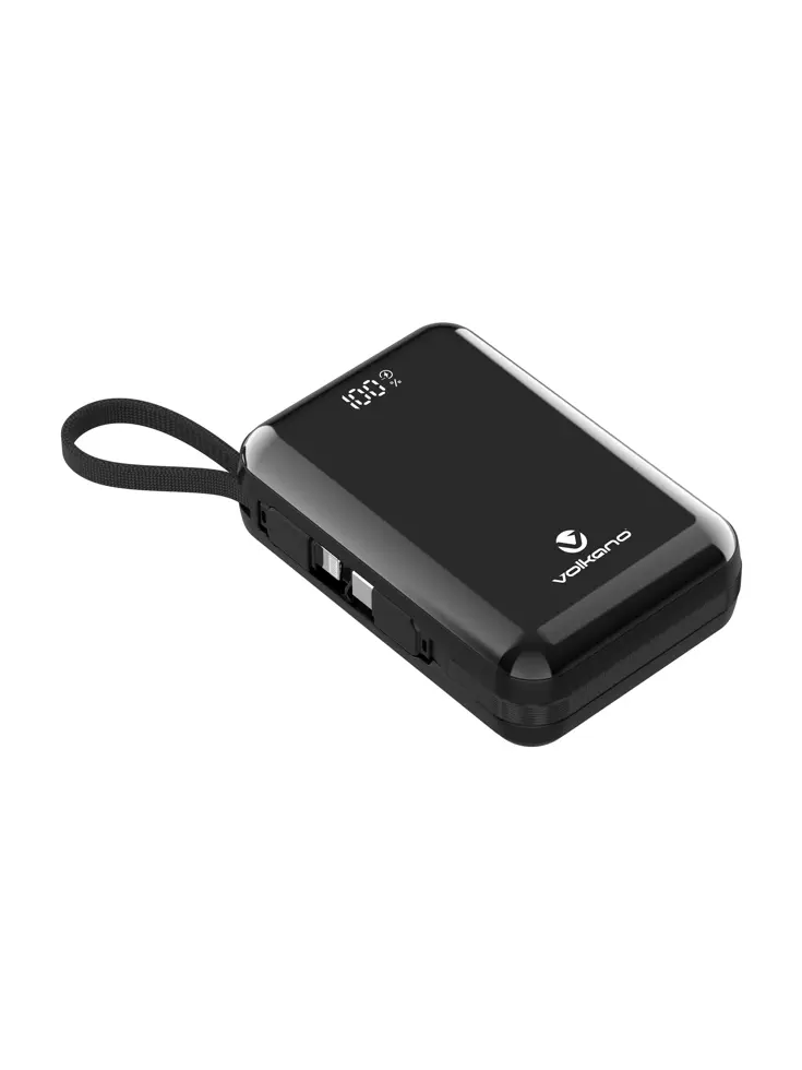 Powerbank 20.000 mAh met ingebouwde kabels