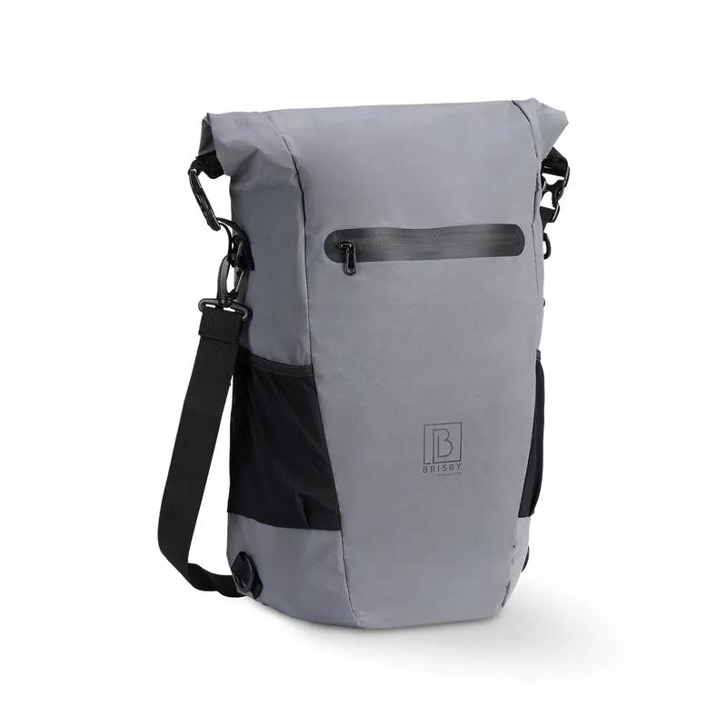 Brisby  Fietstas 20-26 Liter Waterdicht  Zilver