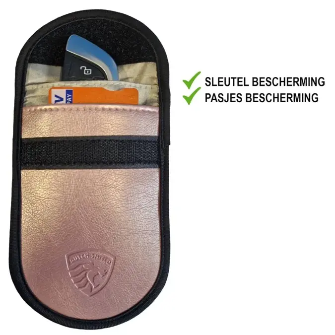 Dutch Shield RFID Autosleutel hoesje roze