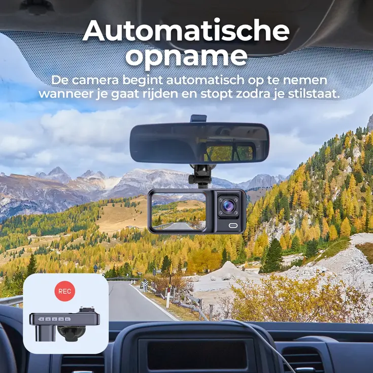 CCT2500 Dashcam - FullHD - Dual - 120° Groothoek