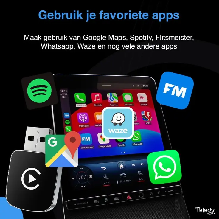 Premium 2-in-1 CarPlay & Android Auto Dongle