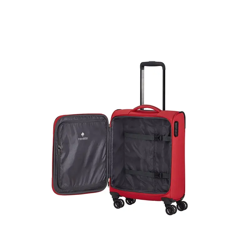 Travelite Chios 4 Wiel Trolley S red |34 L