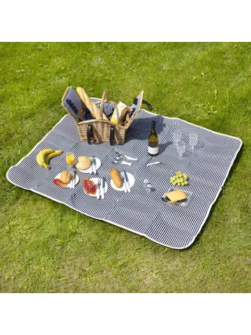 Picknickmand 24-delig met kleed 4-persoons