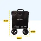 Bolderkar  Deluxe- Opvouwbaar - 100kg -Zwart