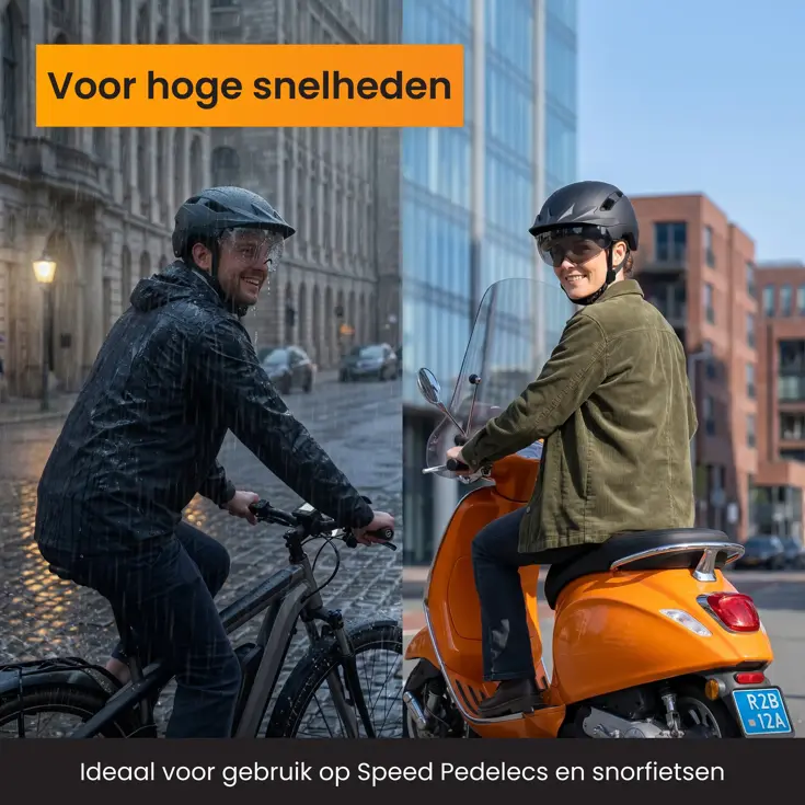 Speed Pedelec Helm + Transparant Vizier