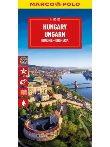 Wegenkaart Hongarije