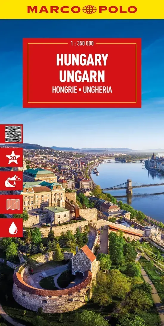 Wegenkaart Hongarije