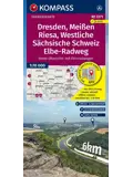 Fietskaart FK 3371 Dresden - Meissen