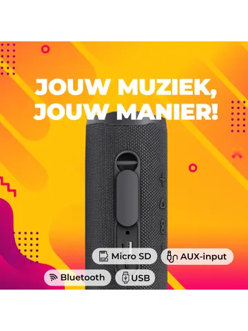 BTV223 Zwart Bluetooth speaker