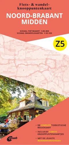 ANWB Fiets en wandelknooppuntenkaart Z5 Noord-Brabant midden