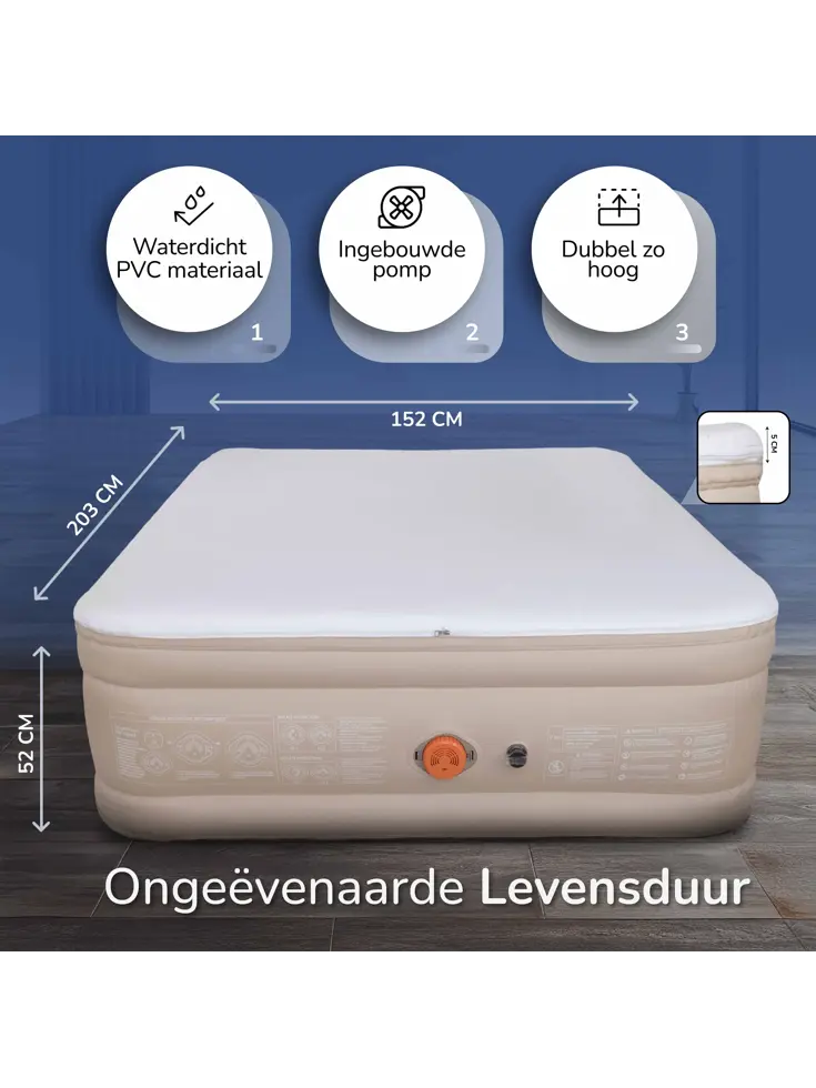 FLOAT Cloudspring - 2 Persoons Luchtbed