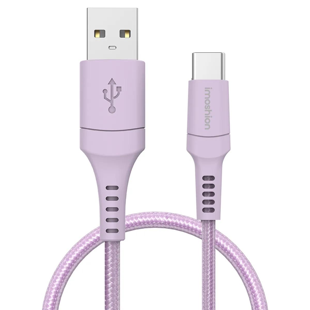 Imoshion  Braided USB-C naar USB kabel  Lila main product image