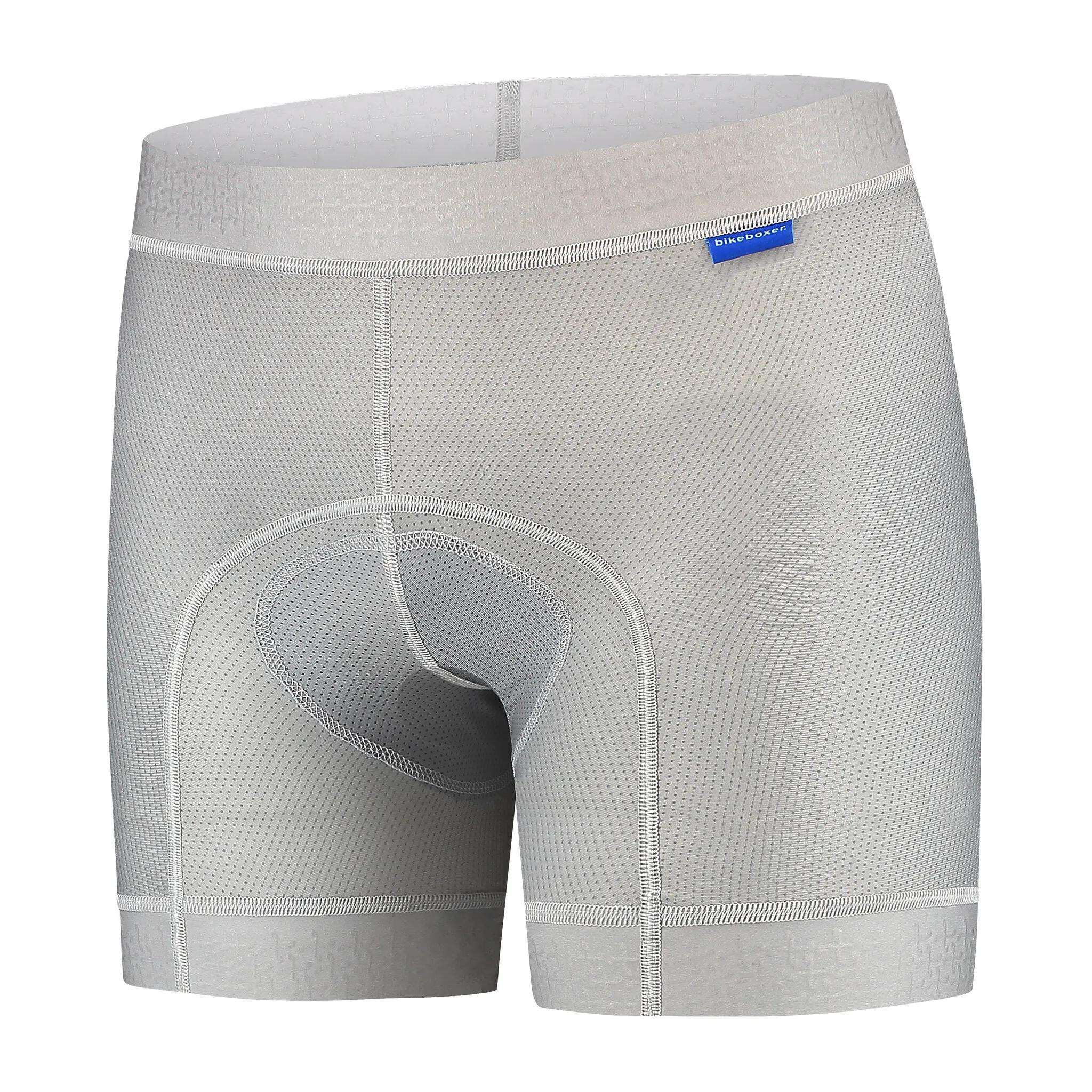 Bikeboxer.  Heren e-bike fietsonderbroek met zeem  Gray