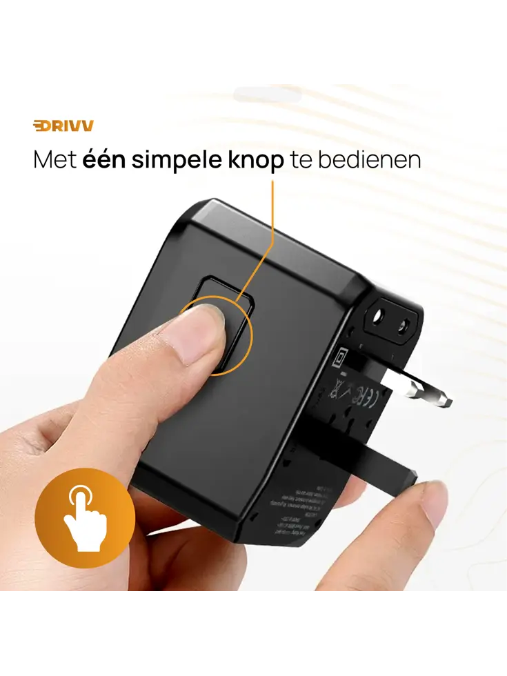 Universele Wereldstekker - Fast Charge