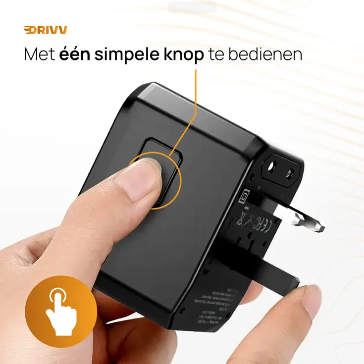 Universele Wereldstekker - Fast Charge