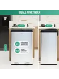 Avalo Prullenbak 2x30L - RVS