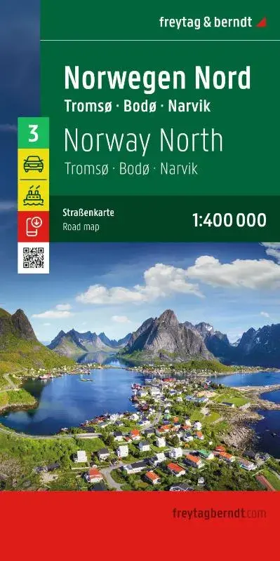 Wegenkaart Noorwegen 3 Noord