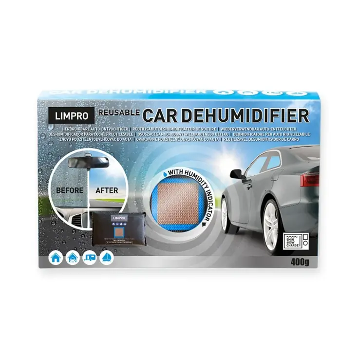 Auto Ontvochtiger - 4x - 400 gram - herbruikbaar