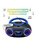 DAB+ Radio CD-speler Bluetooth Lichteffecten