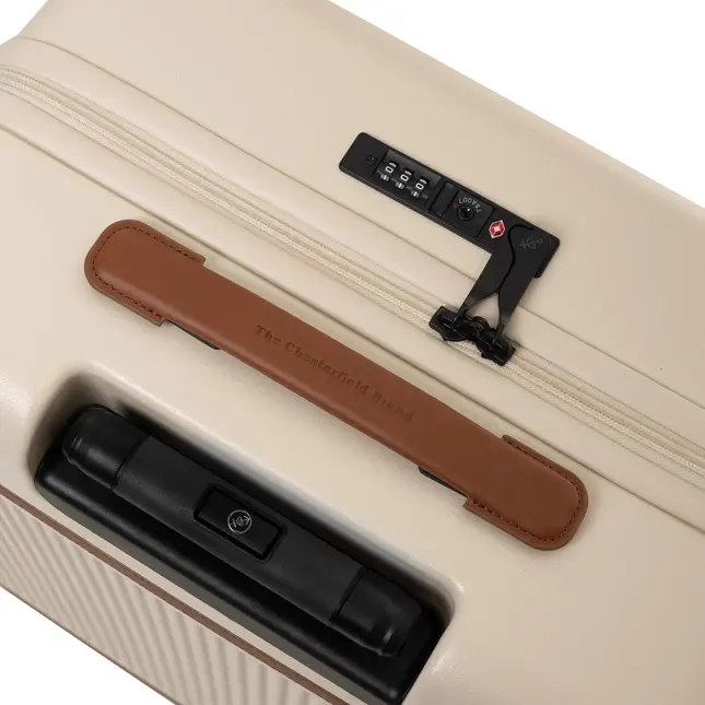 Zuna - Middelmaat koffer - Leren handvatten - 65cm