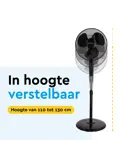 Statiefventilator met afstandsbediening - 40 cm