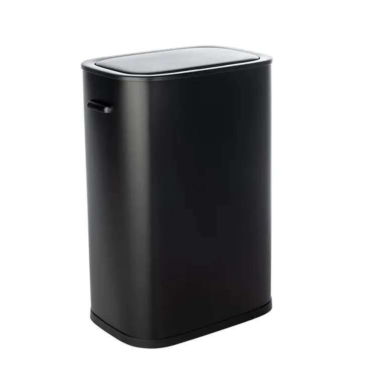 Prullenbak met Deksel en Sensor - 55 Liter