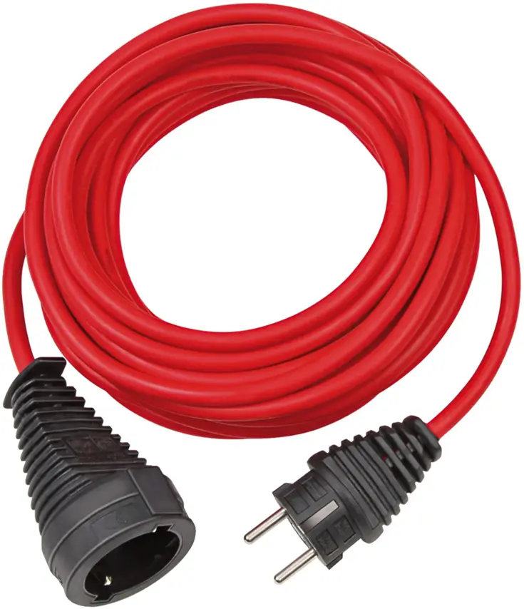 PVC verlengsnoer 25m met Franse stekker