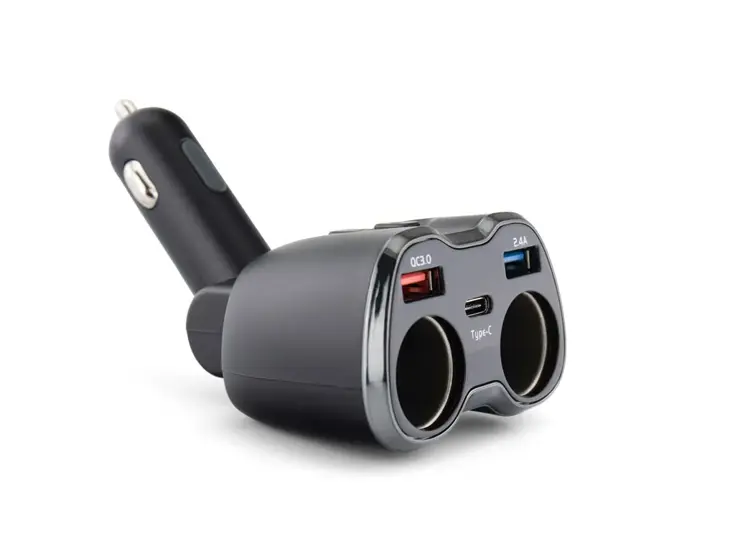 Autolader & Splitter 2x USB 1x USB-C 12/24V