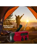 Noodradio FM Solar Powerbank Opwindbaar