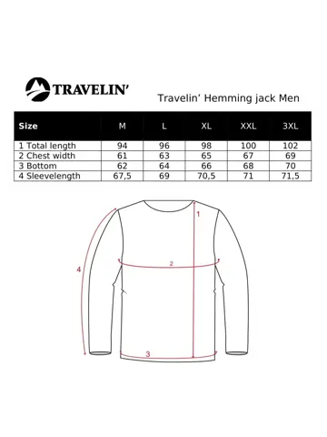 Hemming - Heren 3-in-1 jas - Travelin'