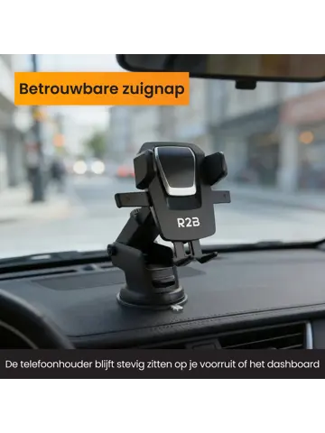 Telefoonhouder Auto voor Raam en Dashboard