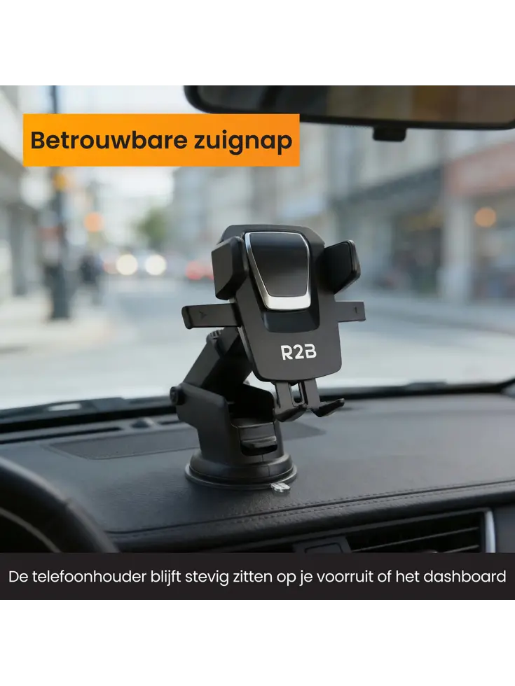 Telefoonhouder Auto voor Raam en Dashboard