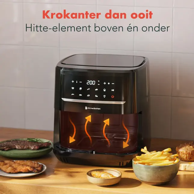 KitchenBrothers Airfryer XXL – 7,5L