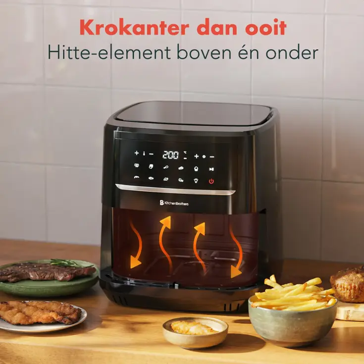 Airfryer XXL – 7,5L – Zwart