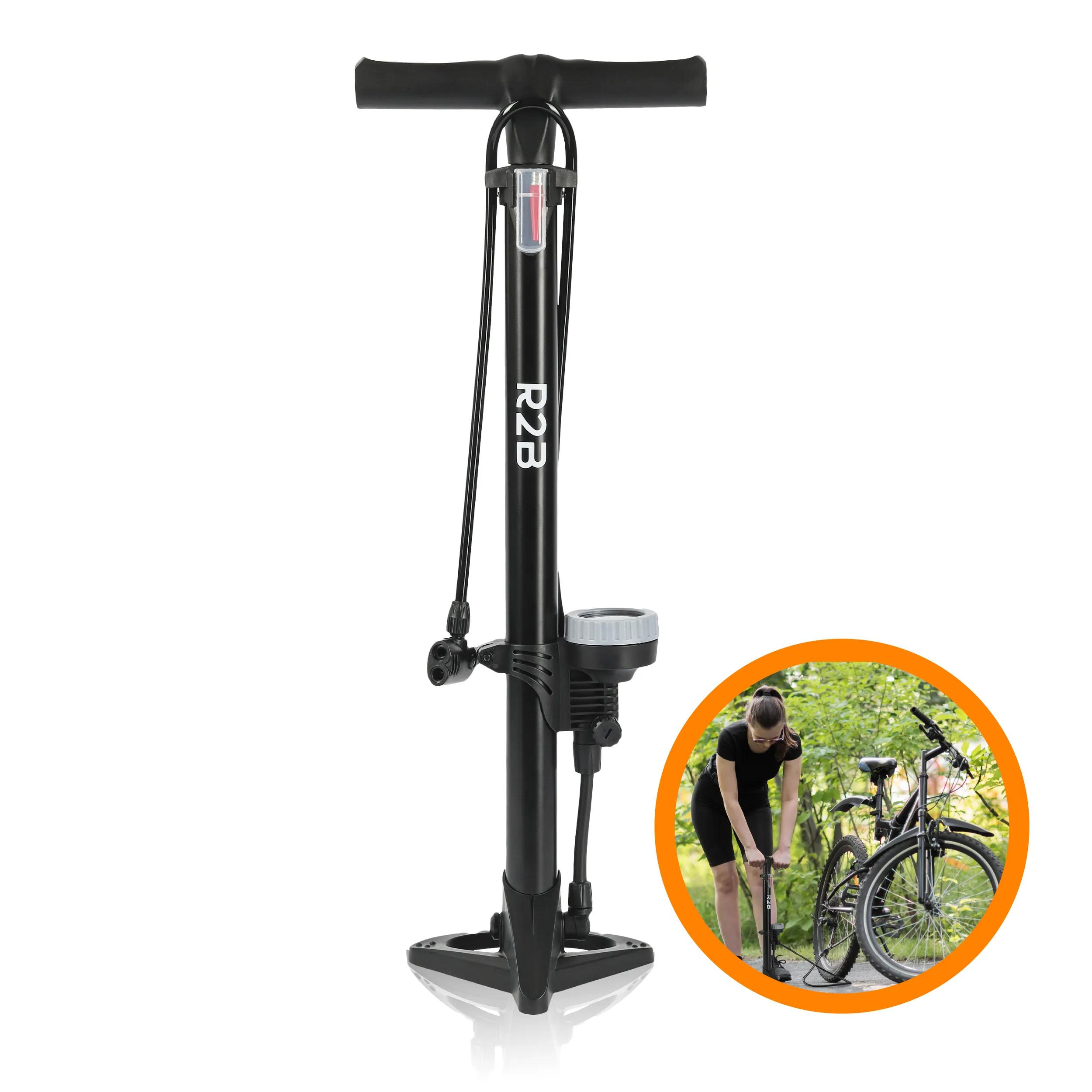 R2B  Fietspomp met Drukmeter  Vloerpomp  Zwart main product image