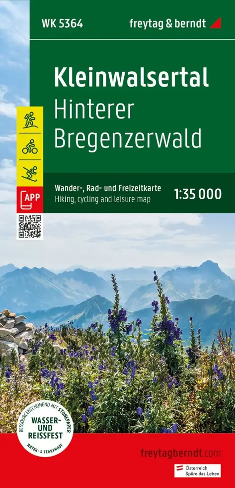 Wandelkaart WK5364 Hinterer Bregenzerwald