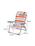 Strandset 3-Delig – stoel + ligbed + Koeltas