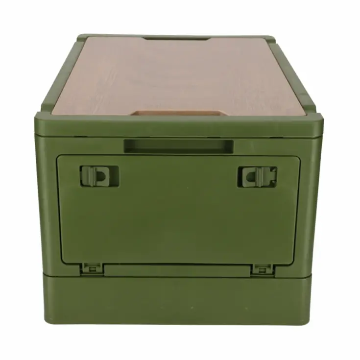 Krat met Houten Deksel en Koeltas