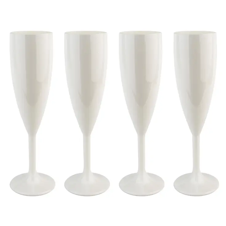 Camping champagneglazen – 4 stuks – onbreekbaar