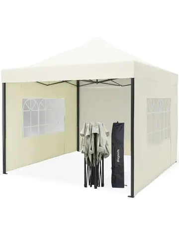 Partytent met Zijwanden – 3x3 m – Beige