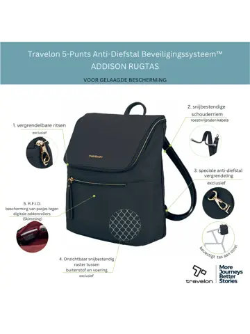 Travelon Addison Anti-Diefstal Rugzak