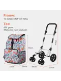 Boodschappentrolley 60L - 4 Wielen