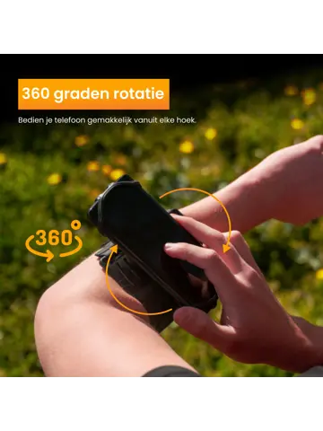 Hardloop telefoonhouder met 360° rotatie