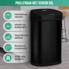 Avalo Prullenbak met Sensor 50L - RVS
