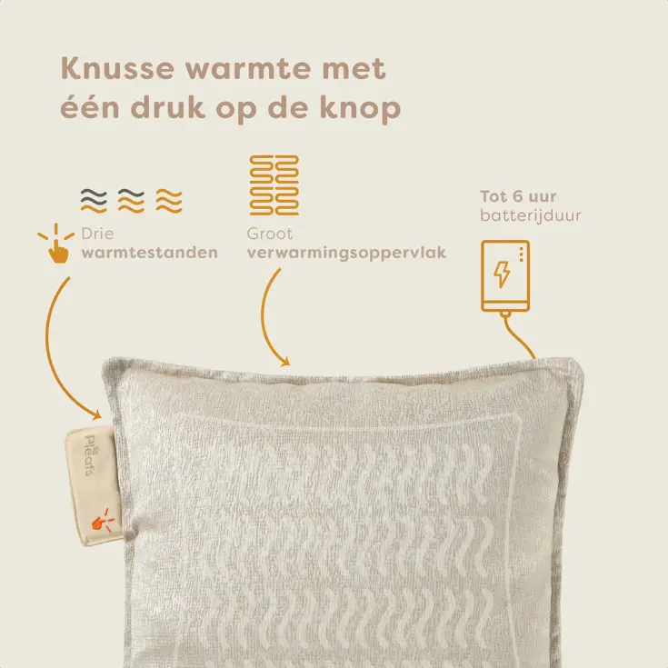 Pleafs Warmtekussen  45x45cm Boho